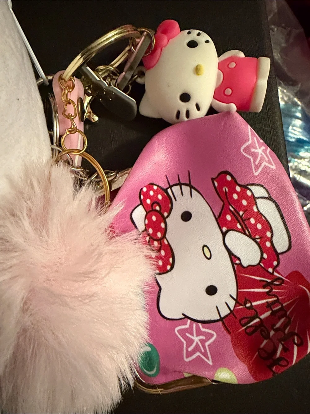 Plush hello Kitty bag filled